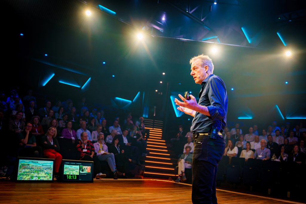 Fotografie ZorgSaamWonen Congres in Bussum plenair spreker